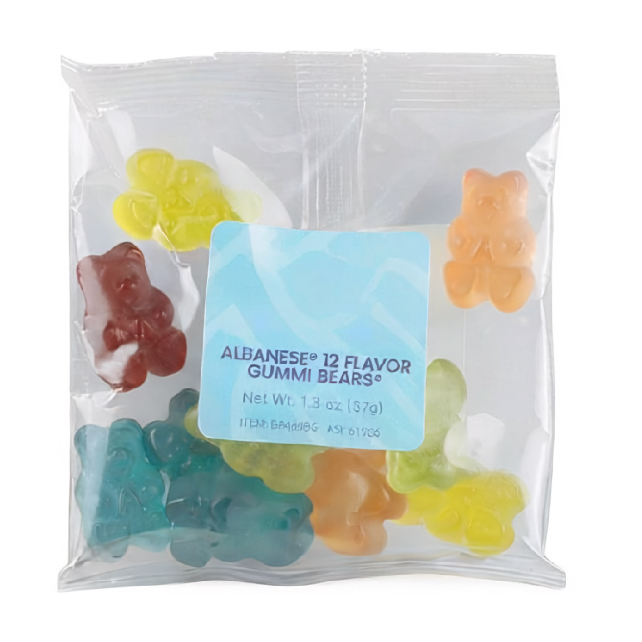 Albanese 12 Flavor Gummi Bears: Taster Packet - Clear